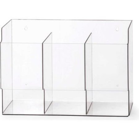 OMNIMED Omnimed® 305393 Triple Acrylic Surgical Glove Box Dispenser, 17"W x 7"D x 11-3/8"H 305393